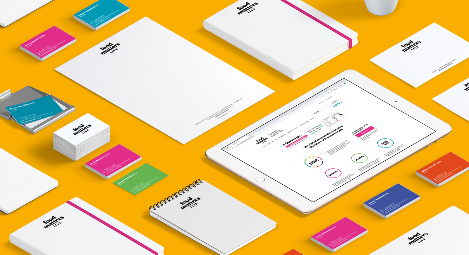 Straight Forward Design Food Matters Live Brand Identity